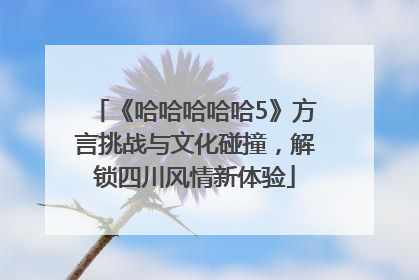 《哈哈哈哈哈5》方言挑战与文化碰撞，解锁四川风情新体验