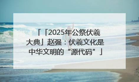 「2025年公祭伏羲大典」赵强：伏羲文化是中华文明的“源代码”