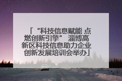 “科技信息赋能 点燃创新引擎” 淄博高新区科技信息助力企业创新发展培训会举办