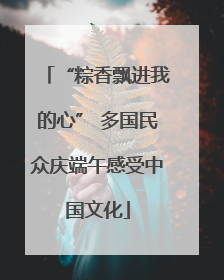 “粽香飘进我的心” 多国民众庆端午感受中国文化