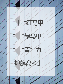 “红马甲”“绿马甲”“青”力护航高考