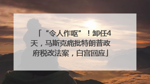 “令人作呕”！卸任4天，马斯克痛批特朗普政府税改法案，白宫回应
