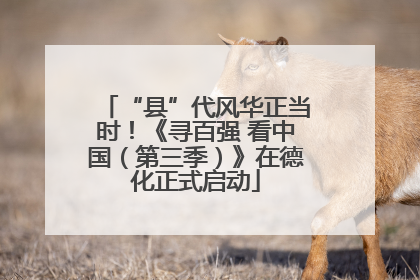 “县”代风华正当时！《寻百强 看中国（第三季）》在德化正式启动