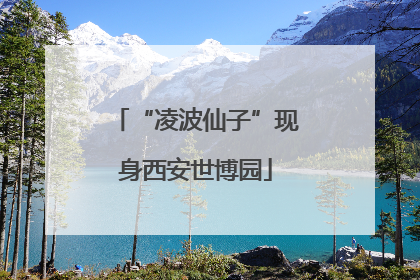 “凌波仙子”现身西安世博园