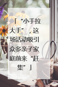“小手拉大手”，这场活动吸引众多亲子家庭前来“赶集”