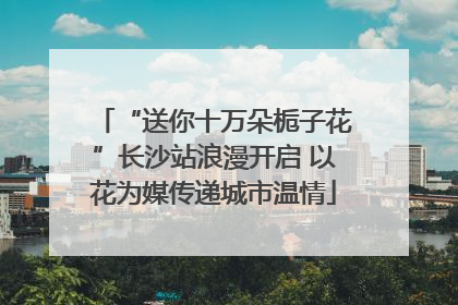 “送你十万朵栀子花”长沙站浪漫开启 以花为媒传递城市温情
