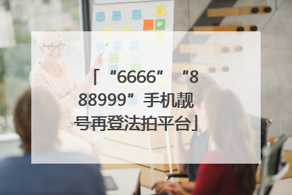 “6666”“888999”手机靓号再登法拍平台