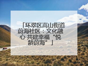 环翠区嵩山街道蔚海社区：文化融心 共建幸福“悦龄蔚海”