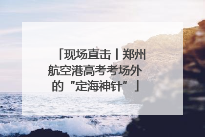 现场直击丨郑州航空港高考考场外的“定海神针”