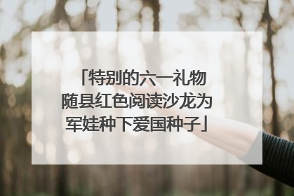特别的六一礼物 随县红色阅读沙龙为军娃种下爱国种子