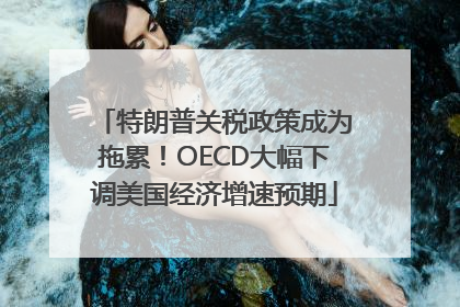 特朗普关税政策成为拖累！OECD大幅下调美国经济增速预期