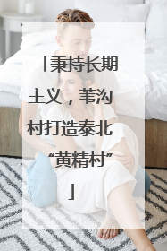 秉持长期主义，苇沟村打造泰北“黄精村”