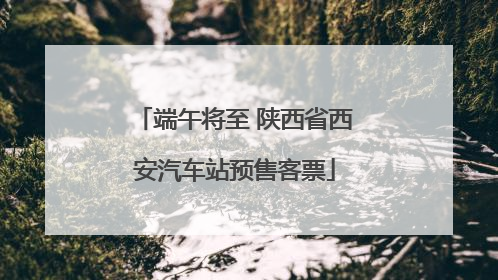 端午将至 陕西省西安汽车站预售客票