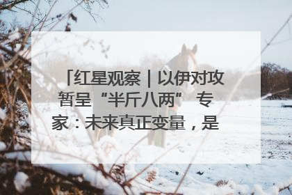 红星观察｜以伊对攻暂呈“半斤八两” 专家：未来真正变量，是美国是否进一步介入