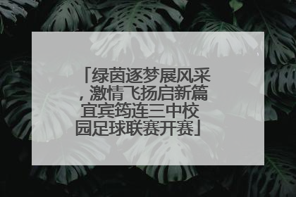 绿茵逐梦展风采，激情飞扬启新篇 宜宾筠连三中校园足球联赛开赛