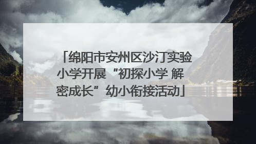绵阳市安州区沙汀实验小学开展“初探小学 解密成长”幼小衔接活动