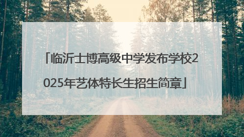 临沂士博高级中学发布学校2025年艺体特长生招生简章