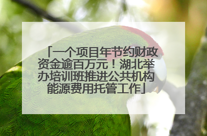 一个项目年节约财政资金逾百万元！湖北举办培训班推进公共机构能源费用托管工作
