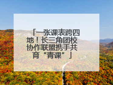 一张课表跨四地！长三角团校协作联盟携手共育“青课”