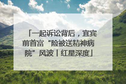 一起诉讼背后，宜宾前首富“险被送精神病院”风波丨红星深度