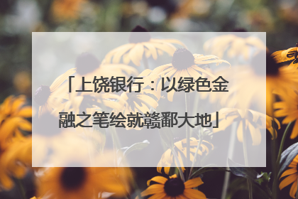 上饶银行：以绿色金融之笔绘就赣鄱大地