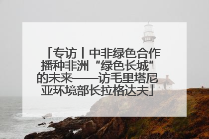 专访丨中非绿色合作播种非洲“绿色长城”的未来——访毛里塔尼亚环境部长拉格达夫
