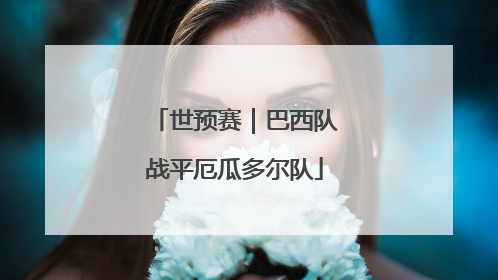 世预赛｜巴西队战平厄瓜多尔队