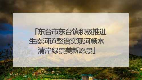 东台市东台镇积极推进生态河道整治实现河畅水清岸绿景美新愿景