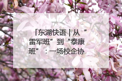 东湖快语｜从“雷军班”到“泰康班”：一场校企协同的“接力赛”