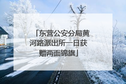 东营公安分局黄河路派出所一日获赠两面锦旗