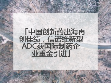 中国创新药出海再创佳绩，信诺维新型ADC获国际制药企业重金引进