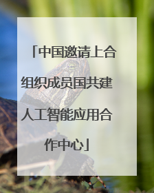 中国邀请上合组织成员国共建人工智能应用合作中心