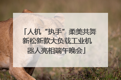 人机“执手”柔美共舞 新松新款大负载工业机器人亮相端午晚会