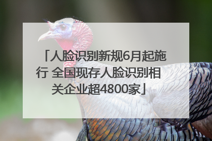 人脸识别新规6月起施行 全国现存人脸识别相关企业超4800家