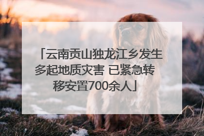 云南贡山独龙江乡发生多起地质灾害 已紧急转移安置700余人