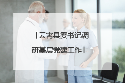 云霄县委书记调研基层党建工作