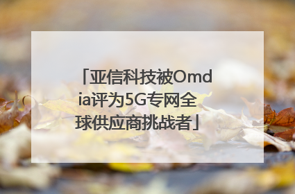 亚信科技被Omdia评为5G专网全球供应商挑战者
