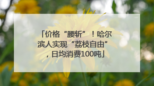 价格“腰斩”！哈尔滨人实现“荔枝自由”，日均消费100吨