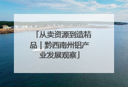 从卖资源到造精品｜黔西南州铝产业发展观察