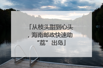从枝头甜到心头，海南邮政快速助“荔”出岛