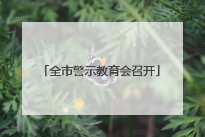 全市警示教育会召开