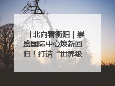 北向看衡阳｜崇盛国际中心焕新回归！打造“世界级美食主题公园”