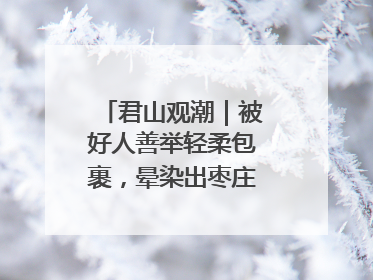君山观潮｜被好人善举轻柔包裹，晕染出枣庄的温暖底色