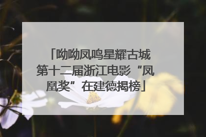 呦呦凤鸣星耀古城 第十二届浙江电影“凤凰奖”在建德揭榜