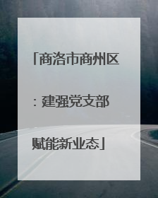 商洛市商州区：建强党支部 赋能新业态