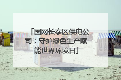 国网长泰区供电公司：守护绿色生产赋能世界环境日