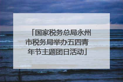 国家税务总局永州市税务局举办五四青年节主题团日活动