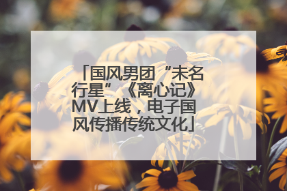 国风男团“未名行星”《离心记》MV上线，电子国风传播传统文化