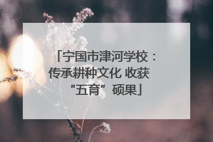 宁国市津河学校：传承耕种文化 收获“五育”硕果