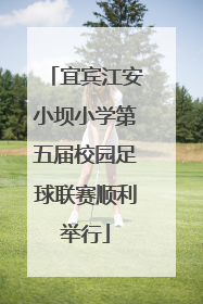 宜宾江安小坝小学第五届校园足球联赛顺利举行